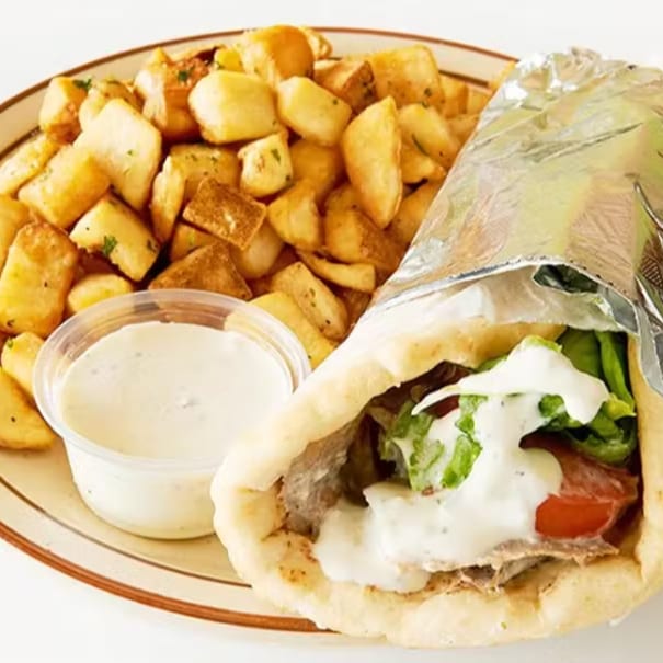Shish Kabob Sandwich.