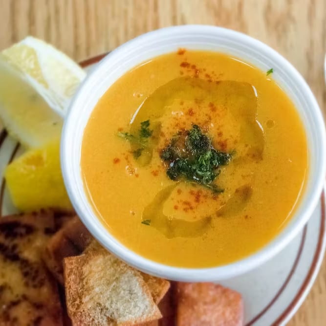 Homemade Lentil Soup.