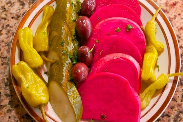 Assorted Pickles.